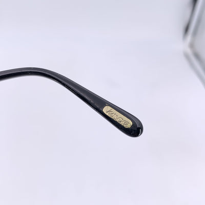 Gianni Versace Vintage Black Acetate Sunglasses 466 57/15 140mm