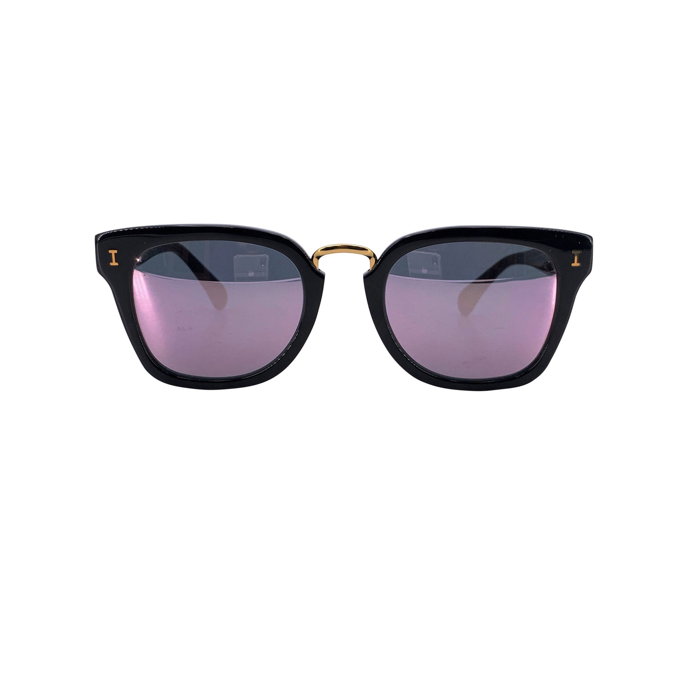 Illesteva Black Unisex Rectangle Sunglasses POSITANO 49/21 140 mm