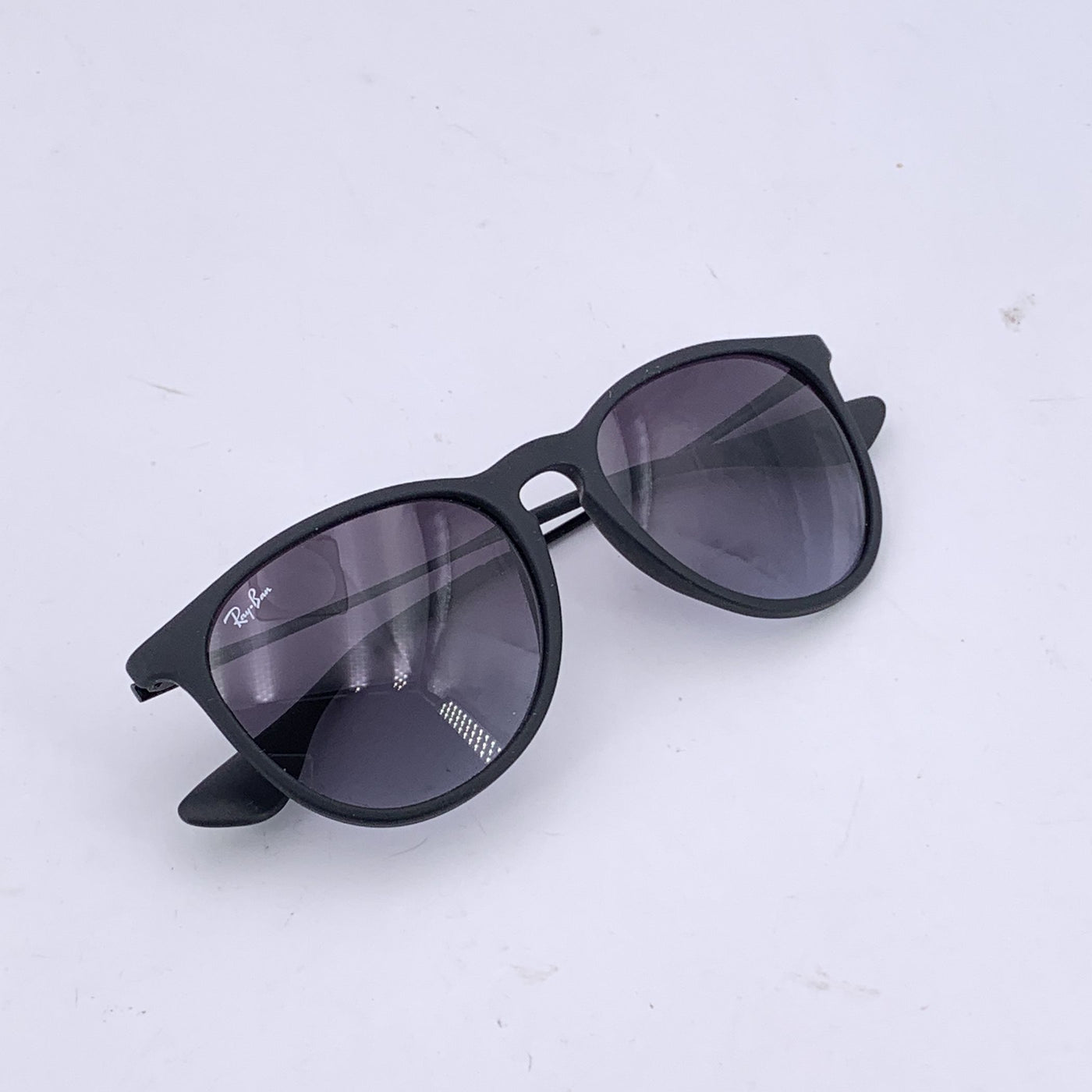 Ray-Ban Black Matte Rubber Unisex Sunglasses RB4171 Erika