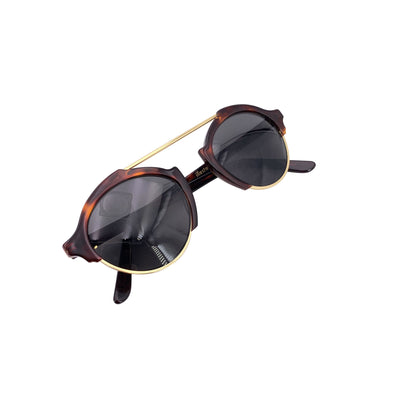 Illesteva Brown Rounded Unisex Sunglasses Milan 4 49/23 140 mm