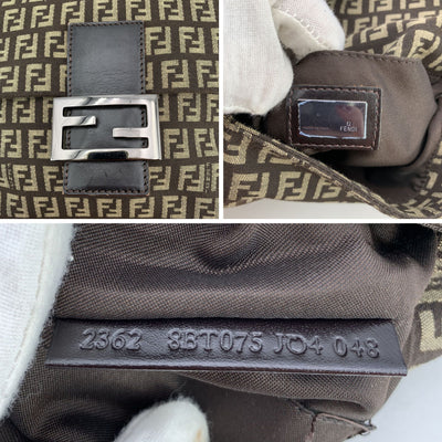 Fendi Brown Zucchino Monogram Canvas Messenger Bag