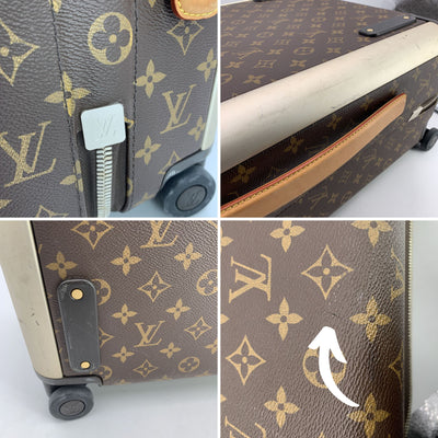 Louis Vuitton Monogram Trolley Horizon 55 Rolling Suitcase Beige