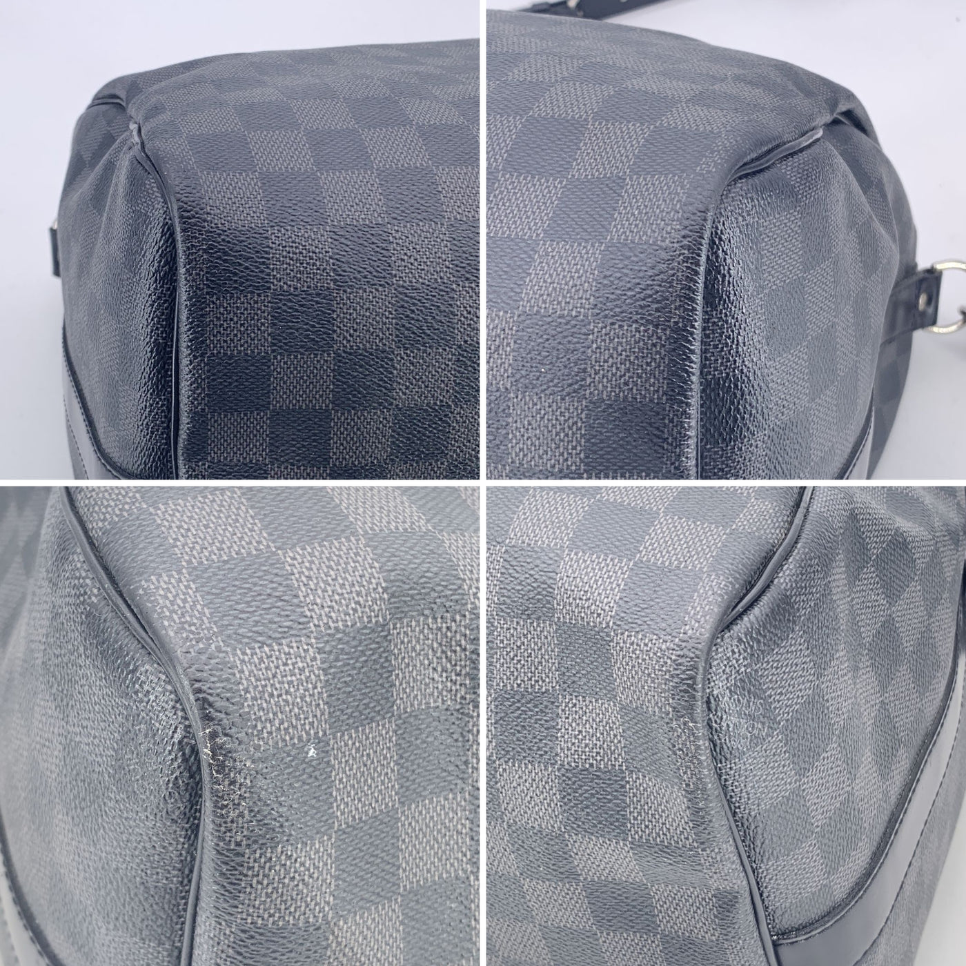 Louis Vuitton Damier Graphite Keepall Bandouliere 45 Travel Bag