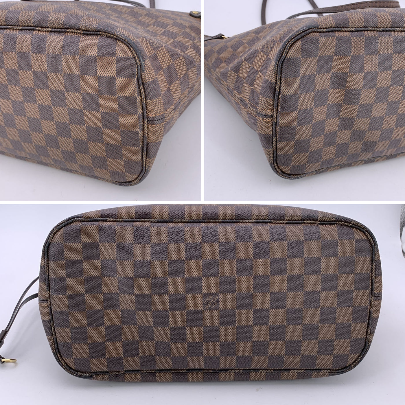 Louis Vuitton Brown Damier Ebene Canvas Neverfull MM Tote Bag