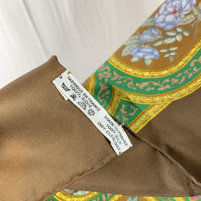 Hermes Paris Vintage Silk Scarf Qalamdan 1990 Catherine Baschet