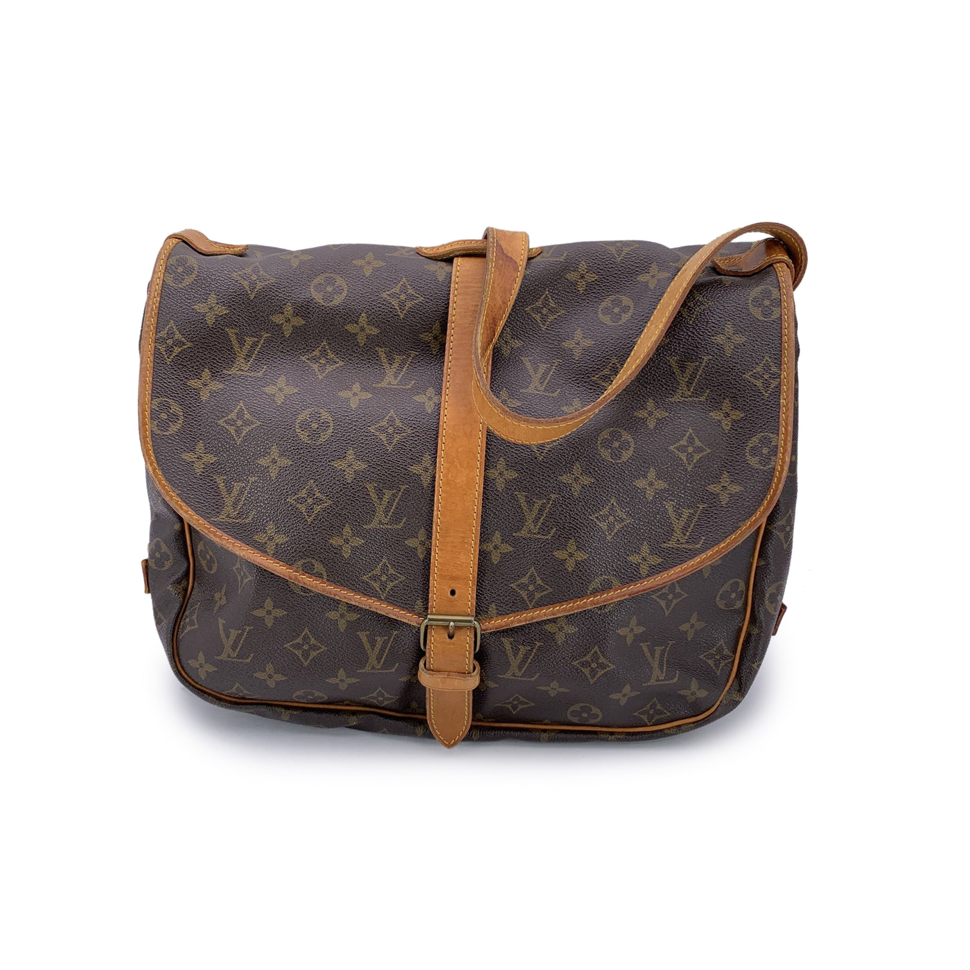Louis Vuitton Vintage Monogram Canvas Saumur 35 Crossbody Bag