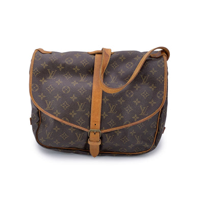 Louis Vuitton Vintage Monogram Canvas Saumur 35 Crossbody Bag