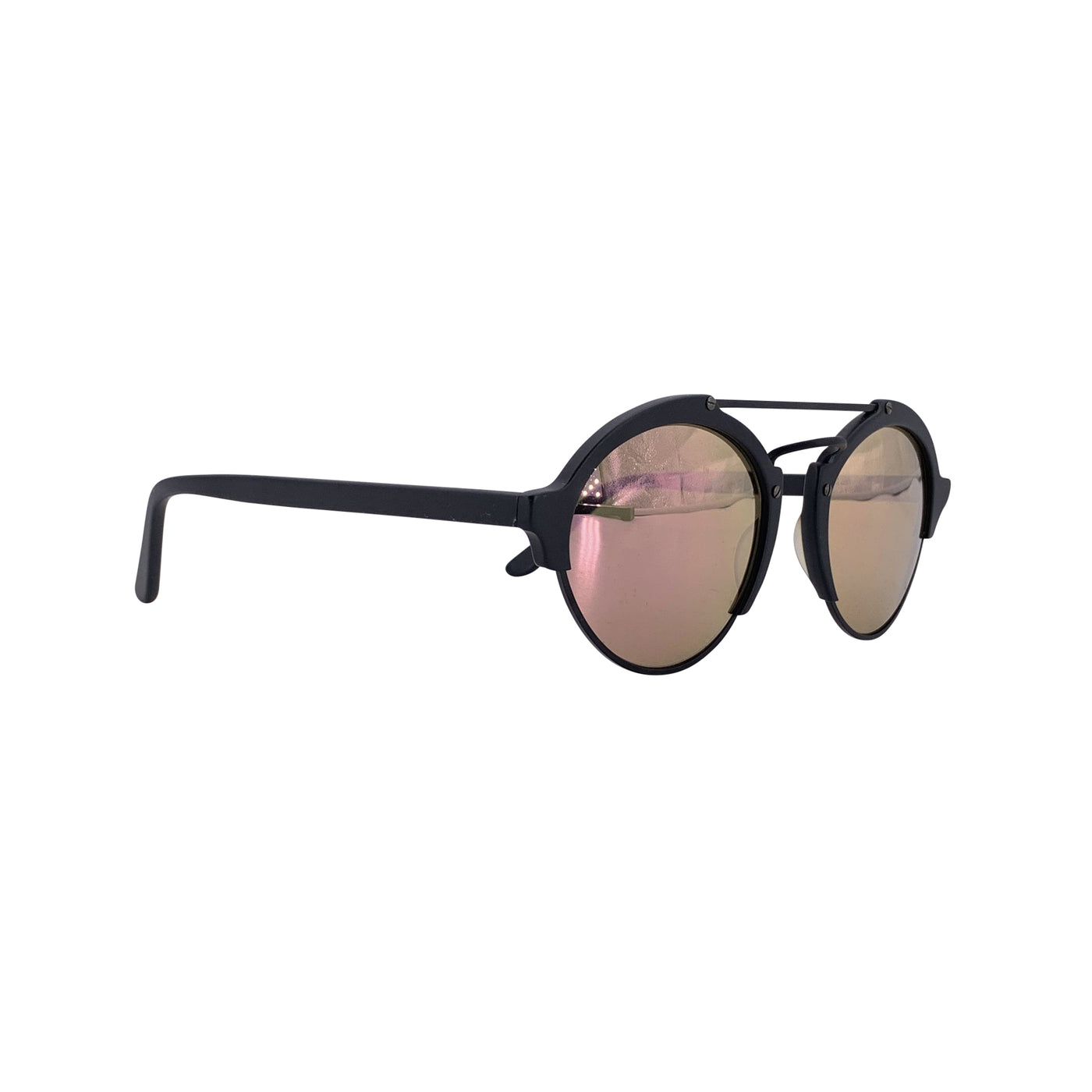 Illesteva Black Round Unisex Sunglasses Milan 2 54/23 135 mm Boxed