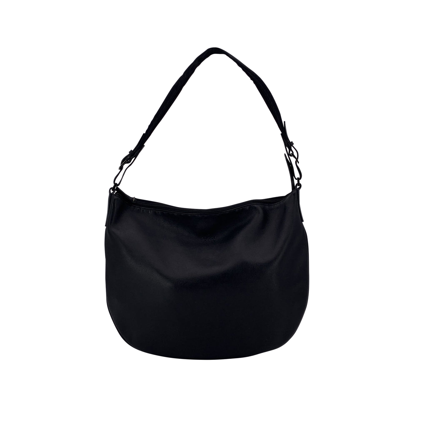 Gucci Black Leather Halfmoon Hobo Shoulder Bag