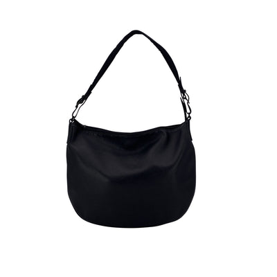 Gucci Black Leather Halfmoon Hobo Shoulder Bag