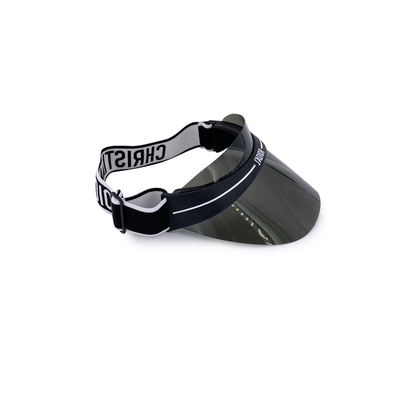 Christian Dior Black and White DiorClub1 0H3 Adjustable Visor Hat