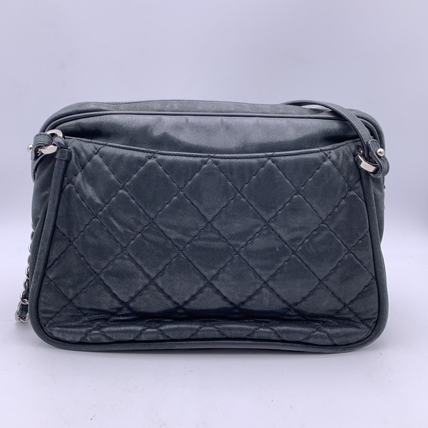 Chanel Black Quilted Leather Relax CC Camera Shoulder Bag