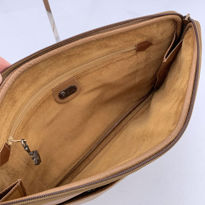 Gucci Vintage Light Brown Leather Convertible Bag Shoulder Bag