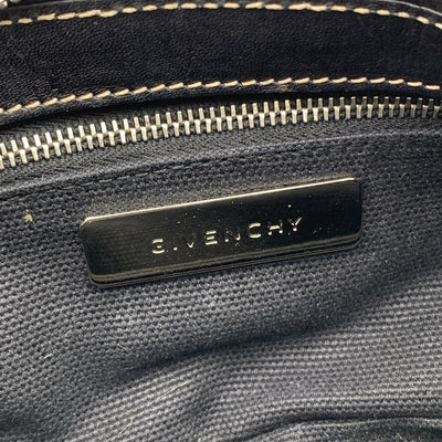 Givenchy Black Leather Shoulder Bag Braided Strap