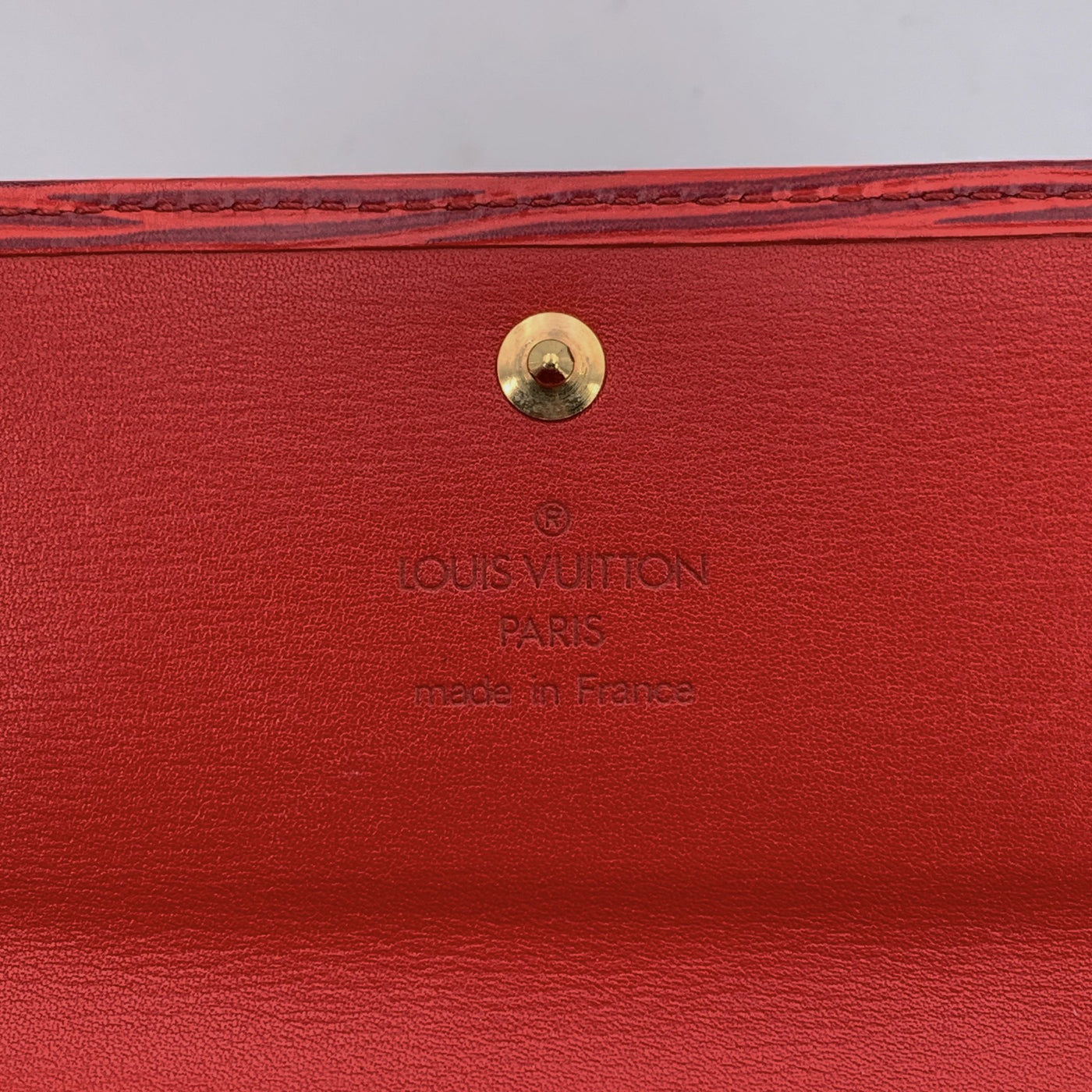 Louis Vuitton Vintage Red Epi Leather Sarah Continental Long Wallet