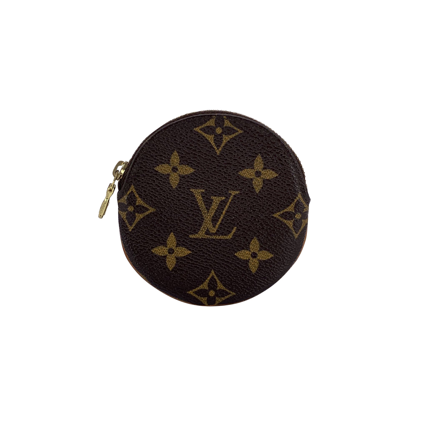 Louis Vuitton Monogram Canvas Round Coin Purse Wallet Pouch