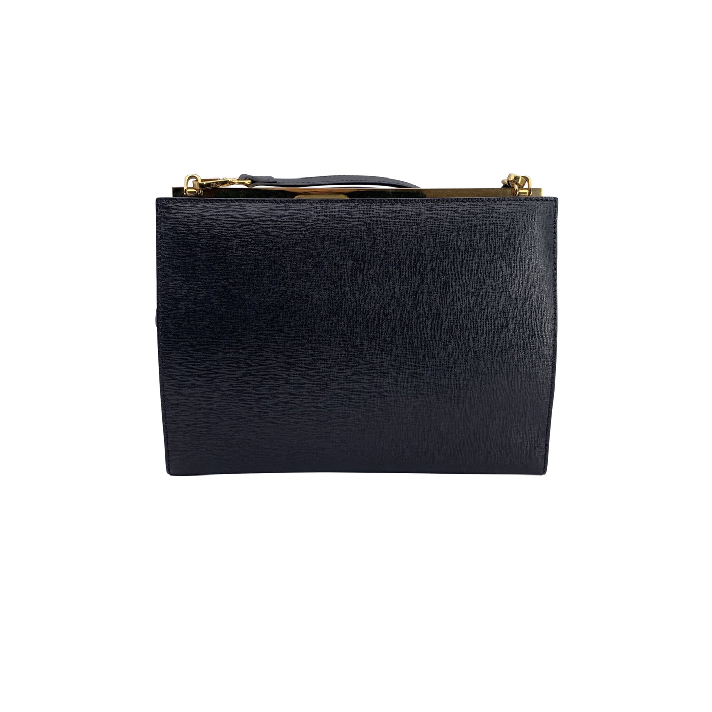 Fendi Black Leather Demi Jour Bag Tote Handbag with Shoulder Strap