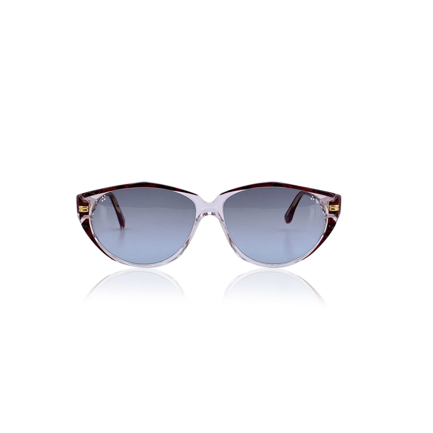 Givenchy Vintage Clear and Red Sunglasses G 017 57/13 135mm