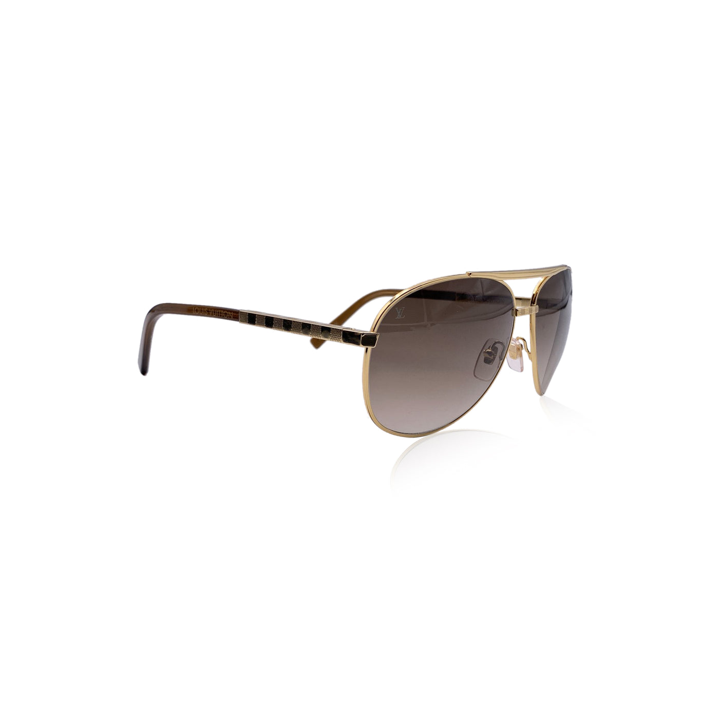 Louis Vuitton Gold Metal Altitude Aviator Z0339U Sunglasses 61/14