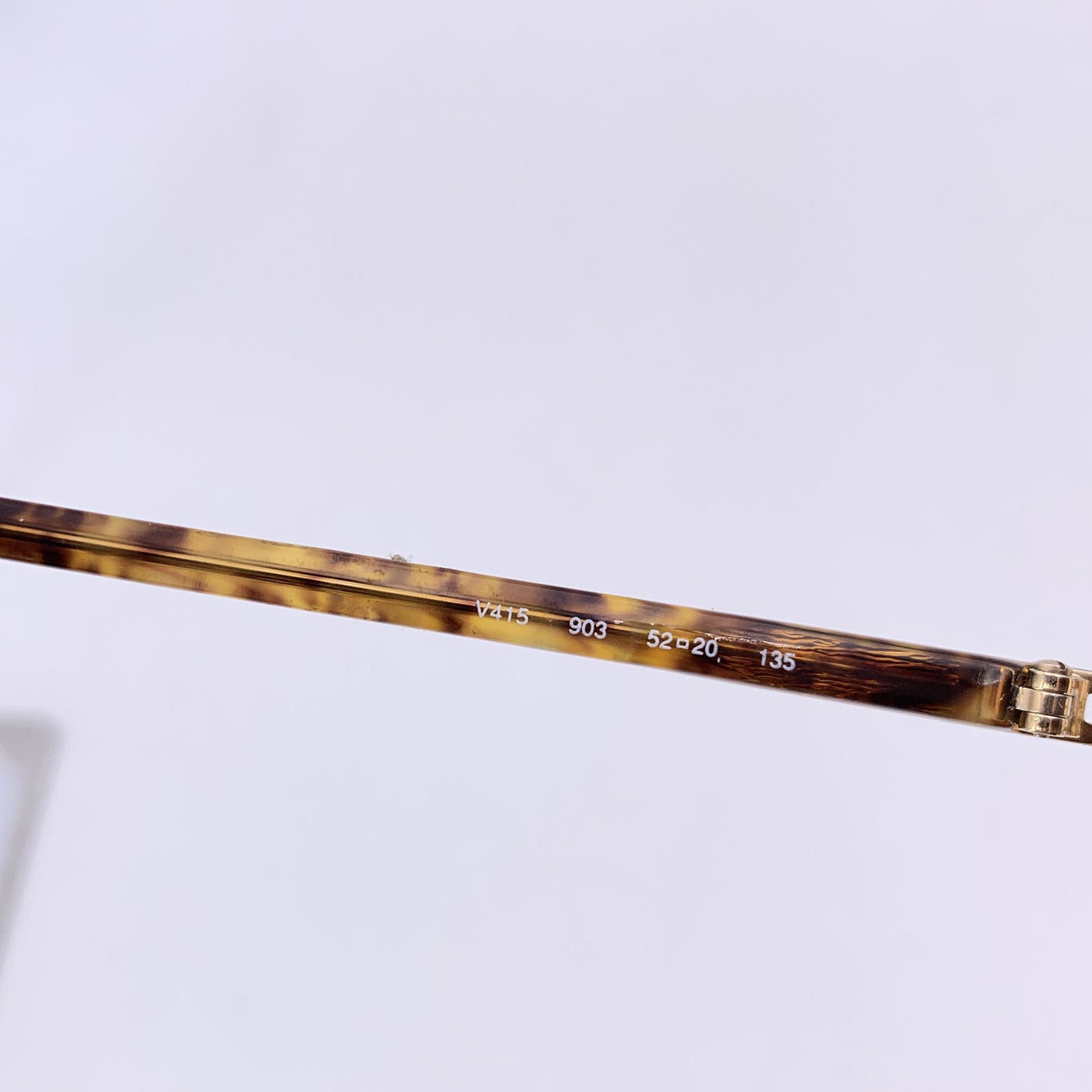 Valentino Vintage Gold Metal Round Sunglasses Mod. V415 52/20 135mm