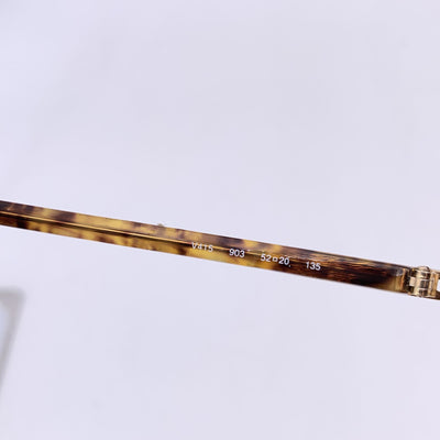Valentino Vintage Gold Metal Round Sunglasses Mod. V415 52/20 135mm