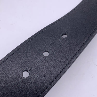 Louis Vuitton Black Leather Tie the Knot Eyelet Belt Size 90/36 MP146