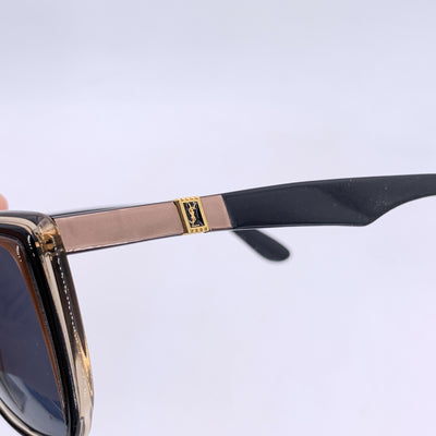 Yves Saint Laurent Vintage Black Beige Sunglasses EGYPTOS 55/15 135mm