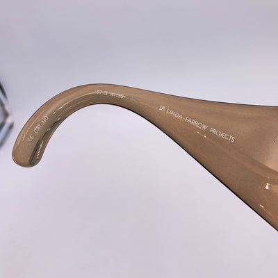 Jeremy Scott by Linda Farrow Clear Brown JS/HANDS/2 Hands Sunglasses