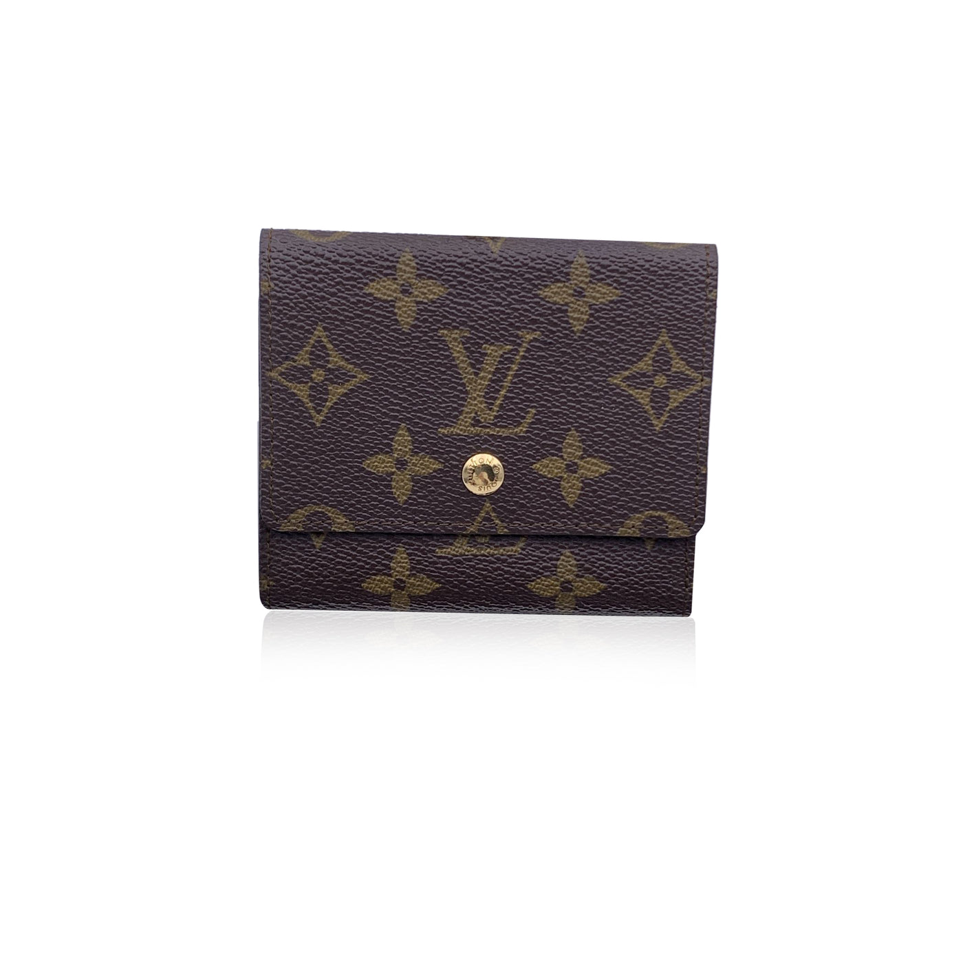 Louis Vuitton Vintage Monogram Brown Canvas Card Holder Wallet