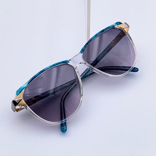 Fendi by Lozza Vintage Blue Clear Sunglasses Mod. FV 87 56/11 135mm