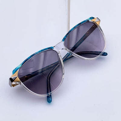 Fendi by Lozza Vintage Blue Clear Sunglasses Mod. FV 87 56/11 135mm