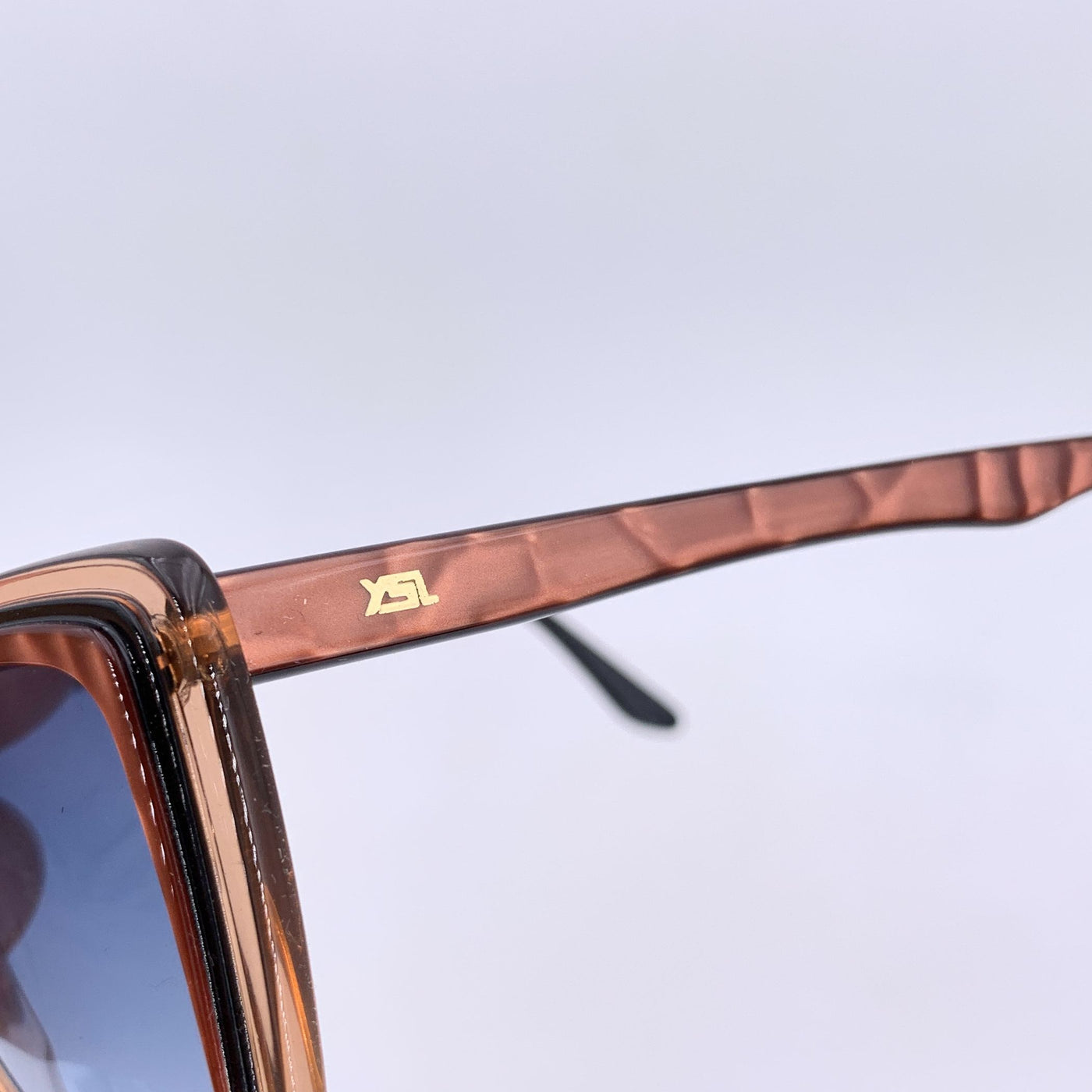 Yves Saint Laurent Vintage Black Beige Sunglasses CUPIDON 55/16 140mm