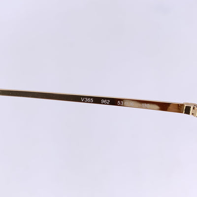 Valentino Vintage Gold Metal Oval Sunglasses Mod. V465 53/16 130mm