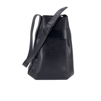 Louis Vuitton Vintage Black Epi Leather Sac d'Epaule Bucket Bag
