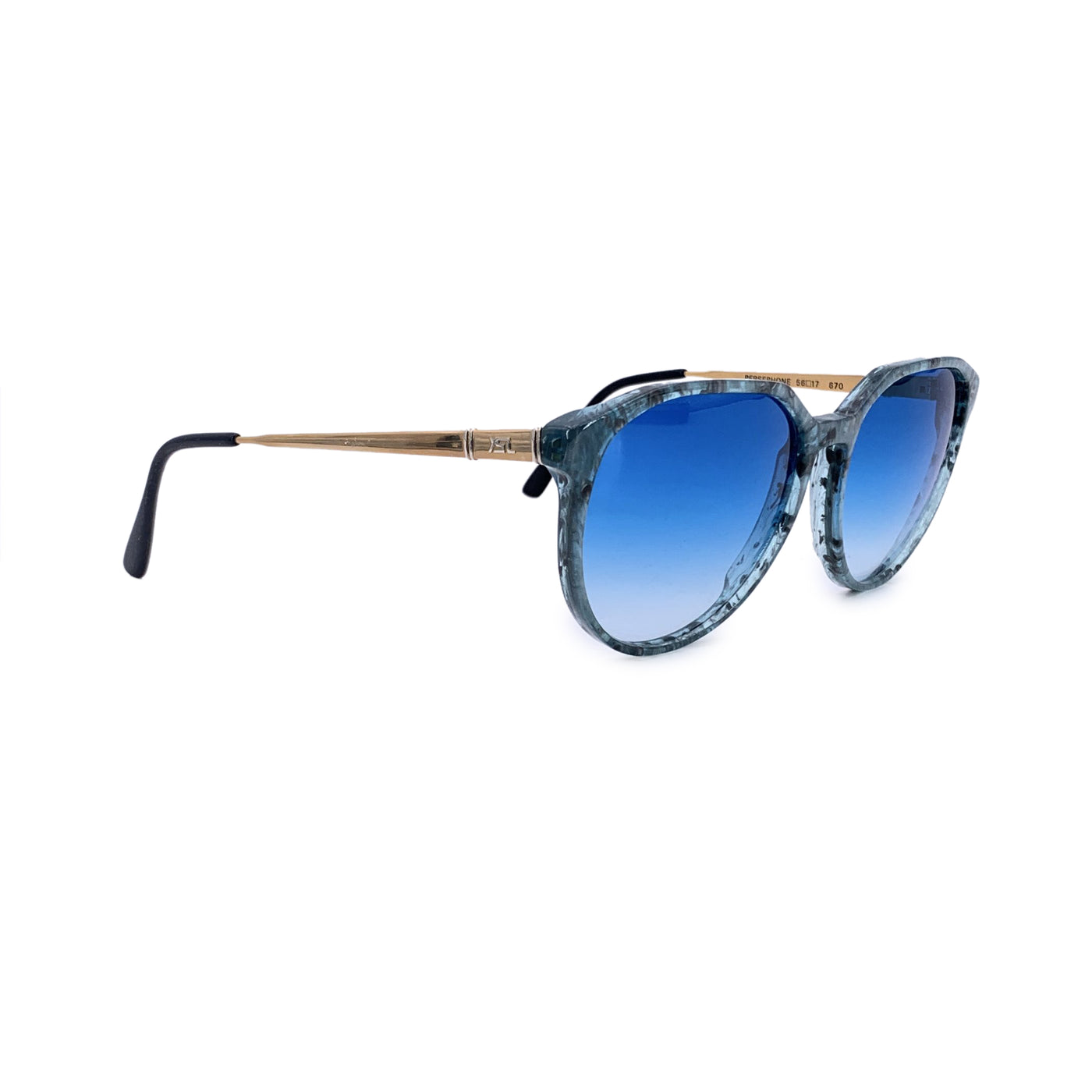 Yves Saint Laurent Vintage Blues Sunglasses PERSEPHONE 56/17 130mm