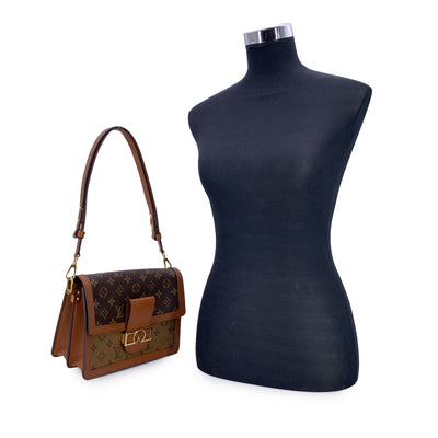 Louis Vuitton Monogram Reverse Dauphine MM Shoulder Bag M45958