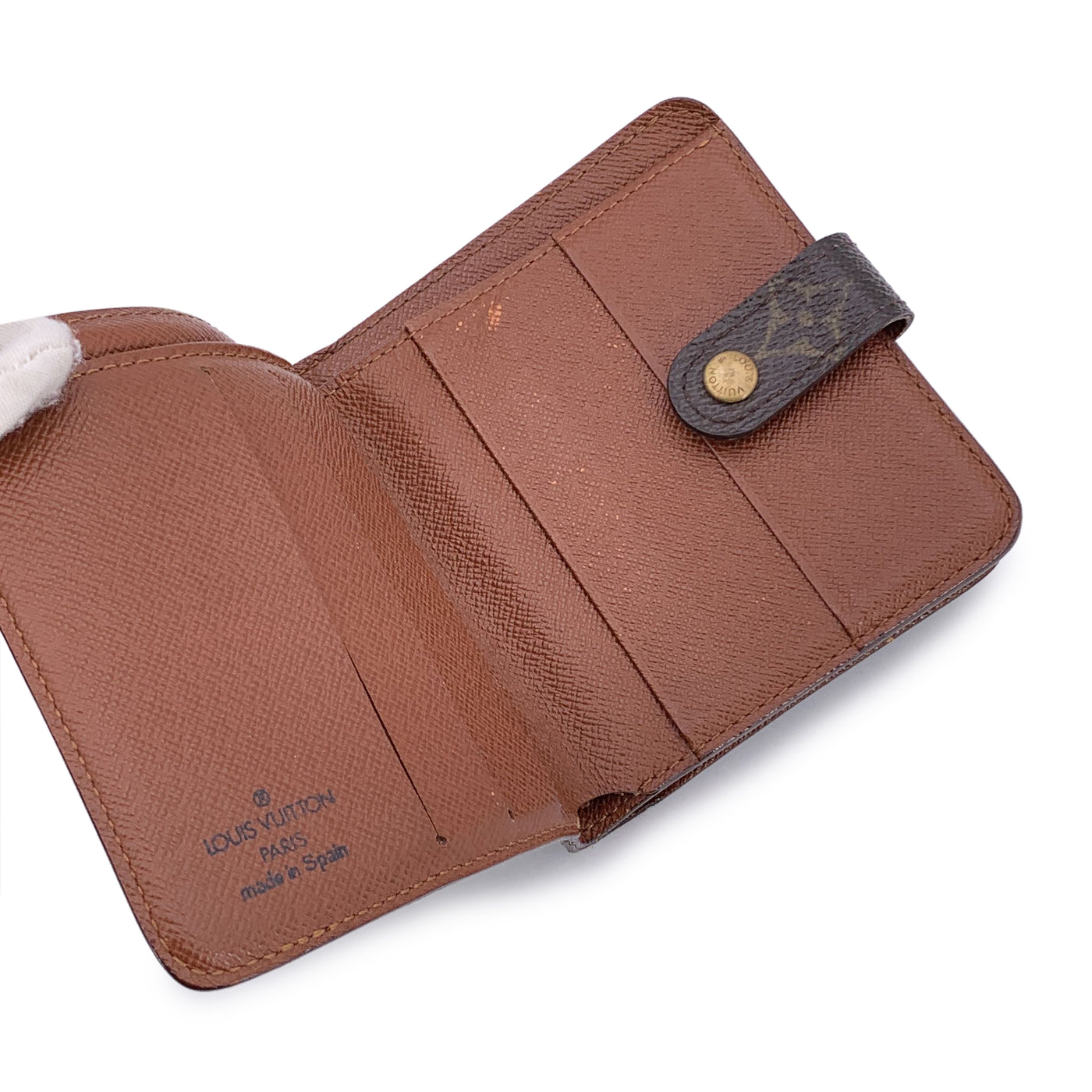 Louis Vuitton Vintage Monogram Canvas Zip Compact Wallet