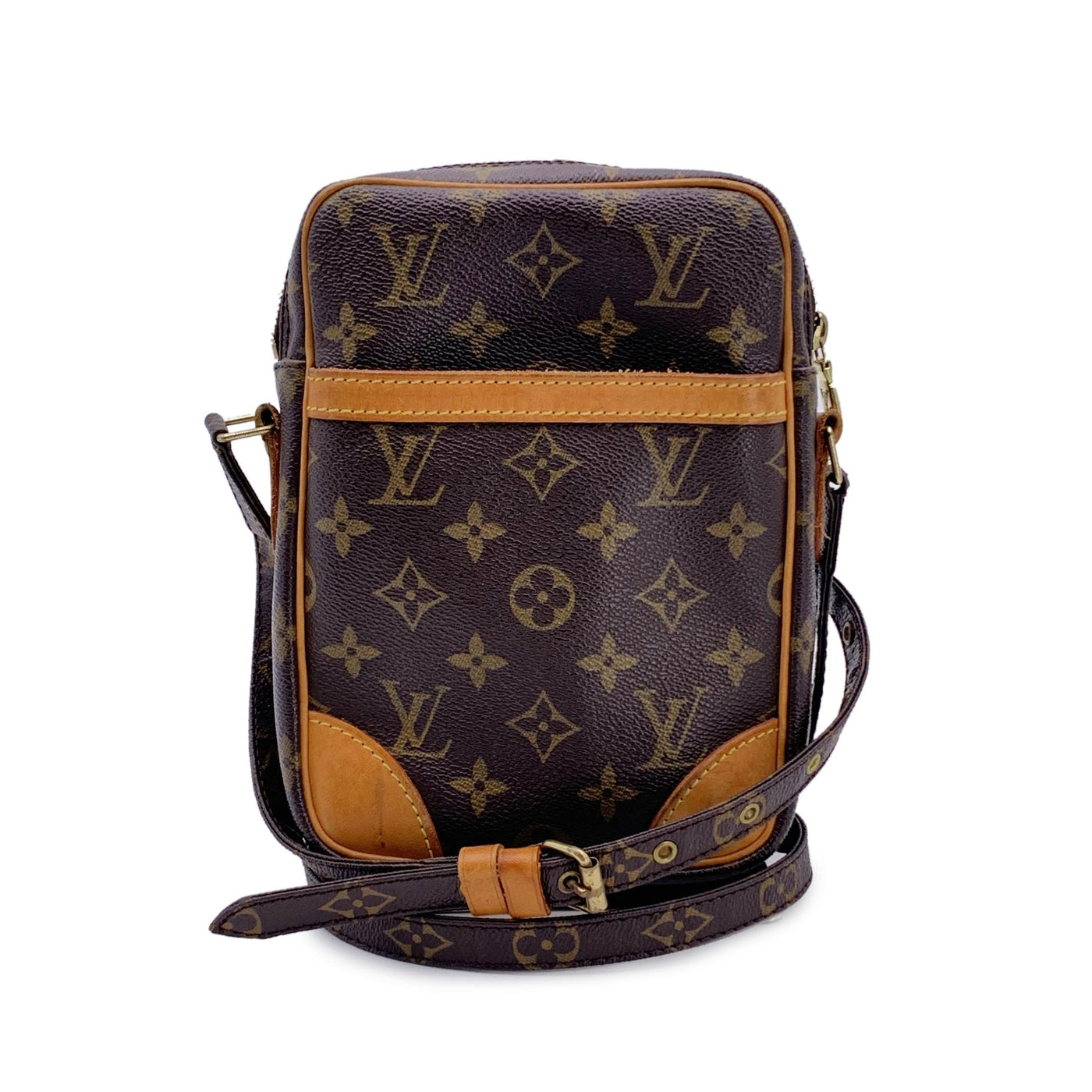 Louis Vuitton Vintage Monogram Canvas Danube Crossbody Messenger Bag