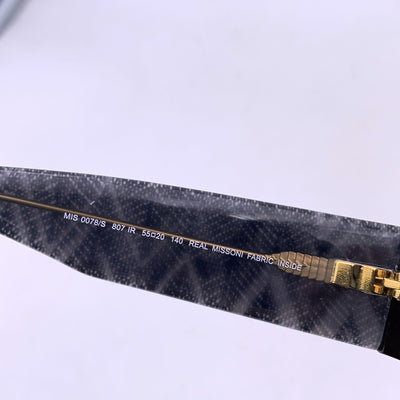 Missoni Black Cat Eye MIS 0078/S 807 Sunglasses 55/20 140 mm