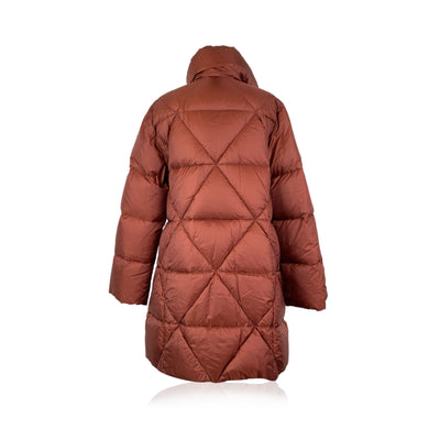 Fay Burgundy Red Nylon Winter Padded Down Coat Size XXXL