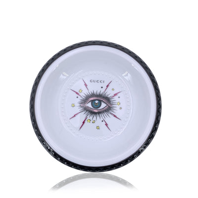 Gucci Porcelain Star Eye Decorative Round Trinket Tray Ashtray