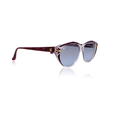 Givenchy Vintage Clear and Red Sunglasses G 017 57/13 135mm