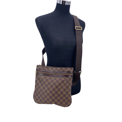 Louis Vuitton Damier Ebene Pochette Bosphore Messenger Bag