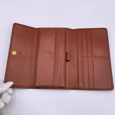 Louis Vuitton Vintage Tan Epi Long International Wallet Coin Purse