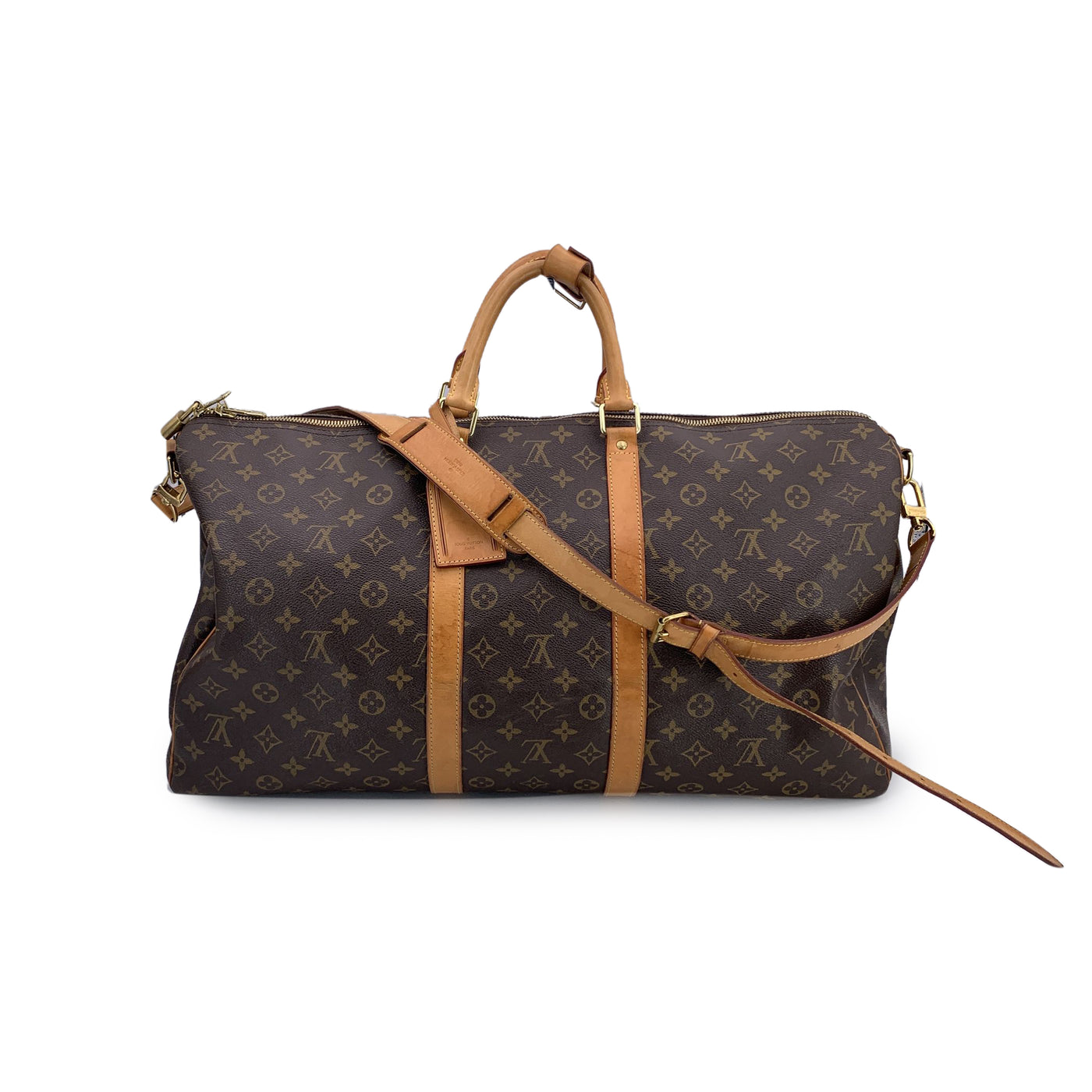 Louis Vuitton Monogram Canvas Keepall Bandouliere 55 Travel Bag