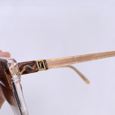 Yves Saint Laurent Vintage Brown Clear Sunglasses SOPHOCLE 56/14