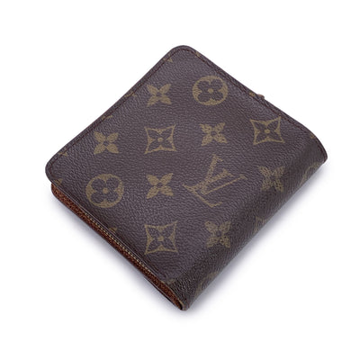 Louis Vuitton Vintage Monogram Canvas Zip Compact Wallet