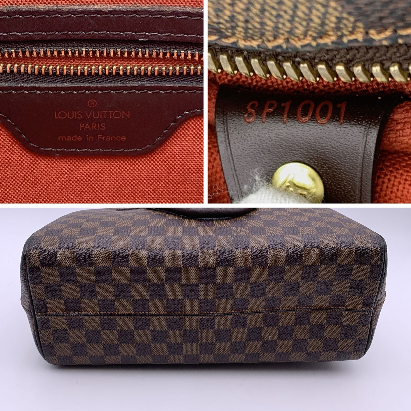 Louis Vuitton Damier Ebene Canvas Nolita Satchel Bag Handbag