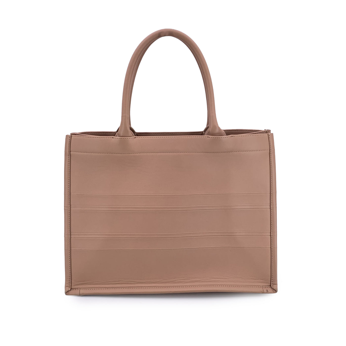 Christian Dior Dusty Pink Leather Medium Book Tote Bag