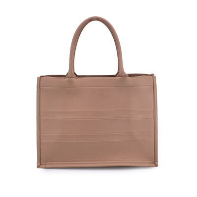 Christian Dior Dusty Pink Leather Medium Book Tote Bag